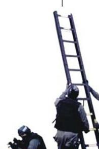 China Portable Light Weight Tactical Folding Ladder Aluminum Alloy for sale