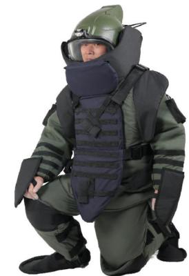 China Todo el traje protector de la ropa de la bomba de bomba del equipo redondo de la disposición con la máscara y el casco en venta