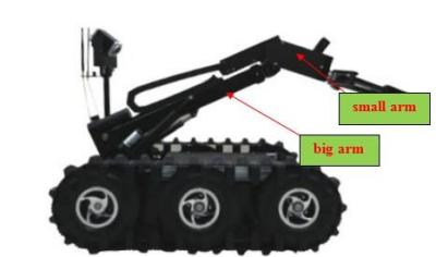 China 910 * 650 * 500 Millimeter des Bomben-Ausrüstungs-Roboter-Kreuz-320mm Gewicht Höhen-des Hindernis-90kg zu verkaufen