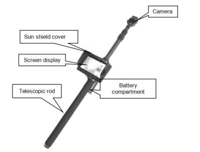 Chine Caméra télescopique de recherche de Polonais IR de fibre de carbone sous le système de surveillance de véhicule 1080p à vendre