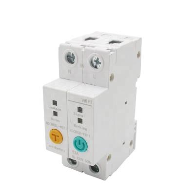 China 2P WIFI Circuit Breaker Energy Power kWh Meter r Switch Relay Voltmeter Current Leakage RCCB RCBO Limitter for sale