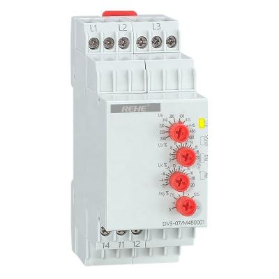 China DV3-07 Voltage Relay Adjustable Monitoring Voltage Protecter 480V for sale