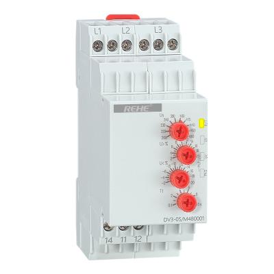 China DV3-05 China Manufacturer Din rail mounting Adjustable Monitoring Voltage Protecter for sale