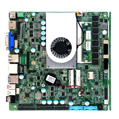China 6 COM Industrial Mini ITX , Thin ITX Motherboard Core 5th Broadwell-U i3 5010U for sale