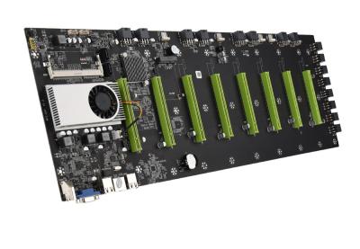 China Intel® Celeron 1037U 8 GPU Mining PC Motherboard 8 PCIE 16X 55mm Spacing for sale