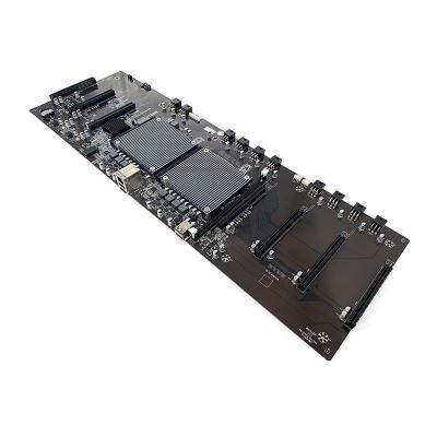 China Intel® X79 Dual Xeon E5 CPU Cryptocurrency Miner placa-mãe 9 PCIE 16X 60mm Espaçamento à venda