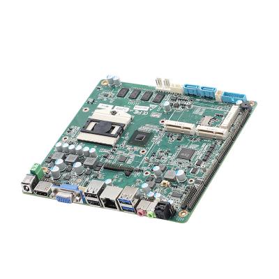 China Intel mini itx motherboard i7-4700M CPU 2 ethernet ports onboard 4GB ddr3 10 USB for sale