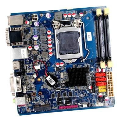 China Intel H61 mini itx placa-mães LGA1155 6COM 8USB DDR3 industrial Laptop placa-mães 3*SATA2.0 com DVI, HDMI, VGA à venda