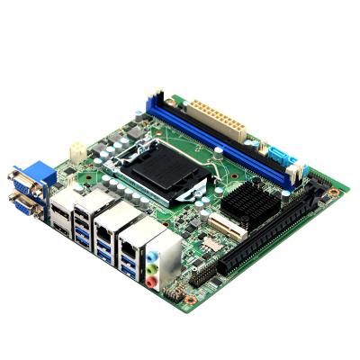 China H170 LGA1151 SKYLAKE 6th Core i3/i5/i7 dual ethernet ports mini itx industrial motherboard with DP 4K for sale