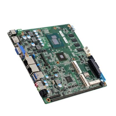 Китай Промышленная мини-материнская плата Itx 2 NIC Intel Broadwell-H Quad Core I7-5850HQ 4GB RAM продается