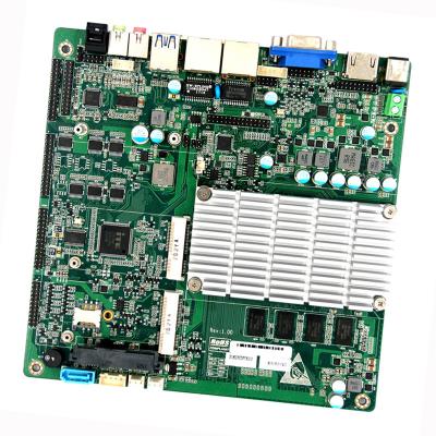 China Fanless Mini Itx Motherboard Quad Cores Intel N3710 Onboard 4GB DDR3 RAM DC12V for sale