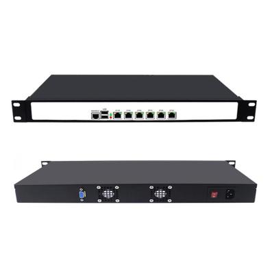 China 1U rackmount Celeron® Dual core 3865U 6 Gigabit LAN-firewall Ondersteuning voor pc-appliance pFsense Te koop