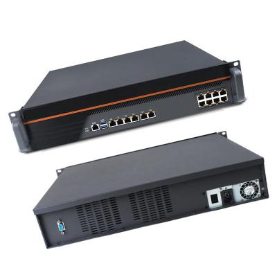 China 2U rackmount 14 Gigabit LAN firewall PC soft router Intel®C236 support 9th I3 I5 I7 for sale