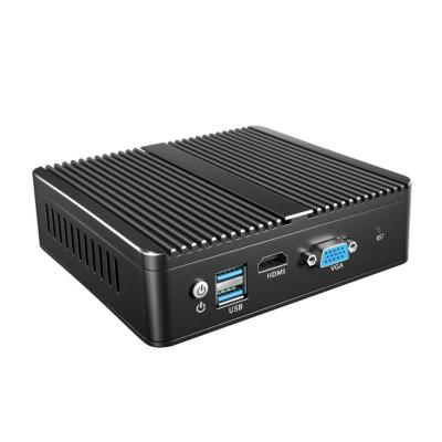 China Industrial Fanless Firewall PC J1900 4 Gigabit LAN Soft Router Support PFsense for sale