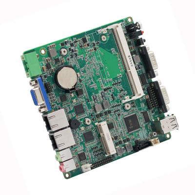 China Quad Cores J1900 NANO Fanless NUC Motherboard 4 COM 2 LAN Industrial Mainboard for sale