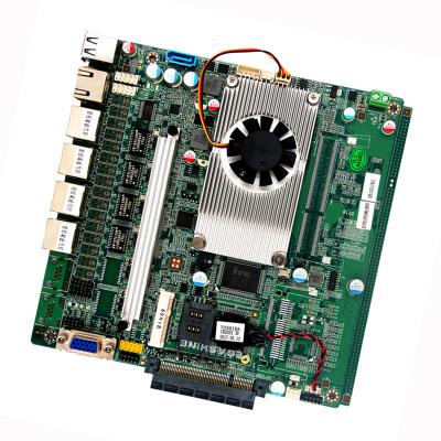 China Quad Cores E3845 Firewall Motherboard Mini Itx 4 Lan Pfsense For Network Security for sale