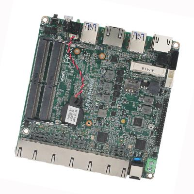 China 6 LAN Industrial placa-mãe NANO Para PC com firewall Pfsense Roteador Intel® Kaby Lake 3865U à venda