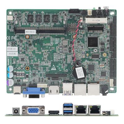 China Gemini Lake J4105 J4125 3.5 And 4 Inch Motherboard Quad Cores 6 COM 2 LAN Fanless Industrial for sale