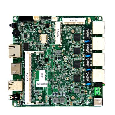 China Quad Core J1900 Nano Size Firewall Computer Motherboard Network Security 4 LAN for sale