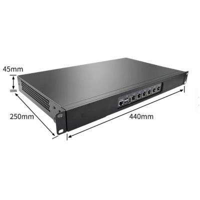 China 1U Rackmount Firewall PC Quad Cores N5105 6 I225 2500M NIC Soft Router Support PFsense for sale