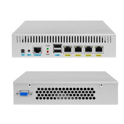China PFsense Soft Router Firewall PC , Desktop Mini Pc D525 4 Gigabit LAN for sale