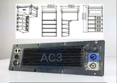 중국 검은 AC3 활성 라인 배열 의장 파워 앰프 모듈 판매용
