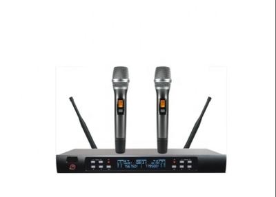 China 250KHz LCD Screen 690MH KTV Wireless Microphone System for sale
