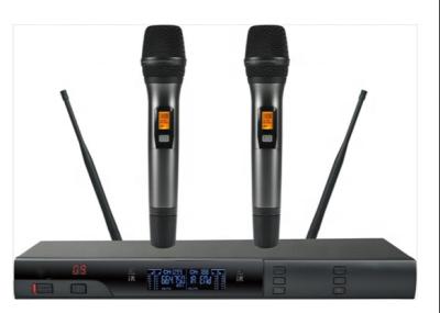 China 250KHz Ktv das vernehmbares Mikrofon-professionelle drahtlose Mikrofon-System zu verkaufen