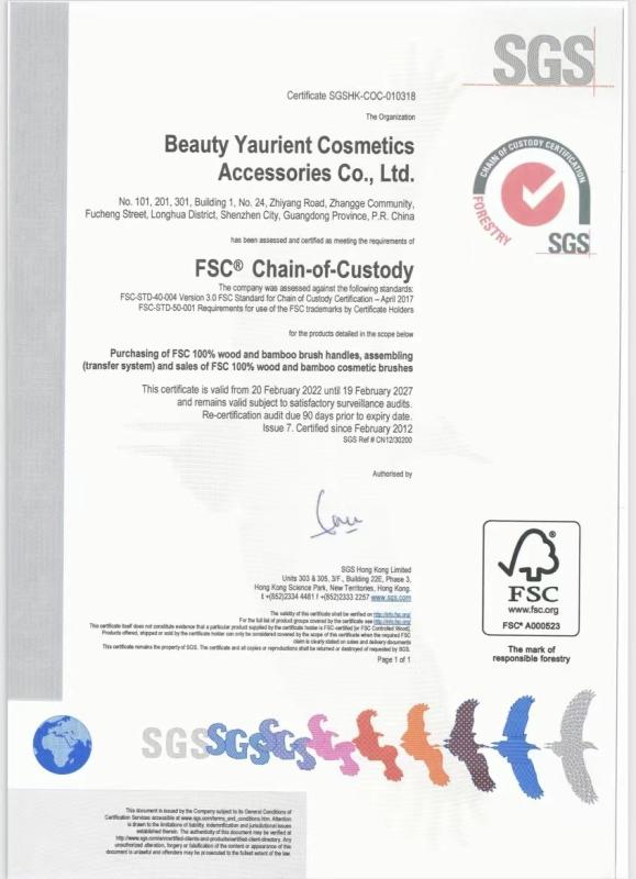 FSC - Beauty Yaurient Cosmetics Accessories Co.,Ltd.
