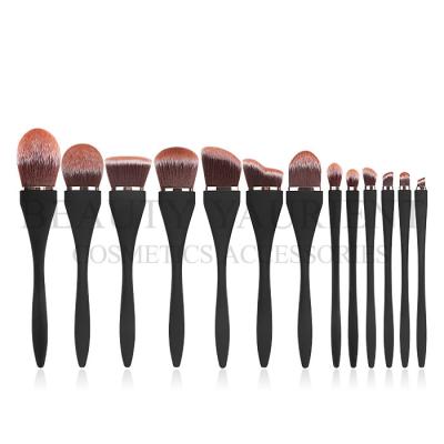 China Durable 13 Piece Face Makeup Tools 3 Tones Synthetic Cosmetic  Brush for sale