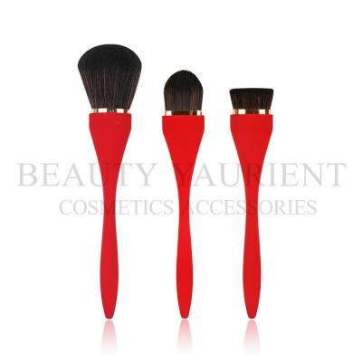 China Streamline Handle High End Makeup Brush Soft Touch Red Color BY7019 for sale
