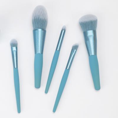 China Matte PBT Hair 5pcs Makeup Brush Set Mini Travel Makeup Brush Set for sale
