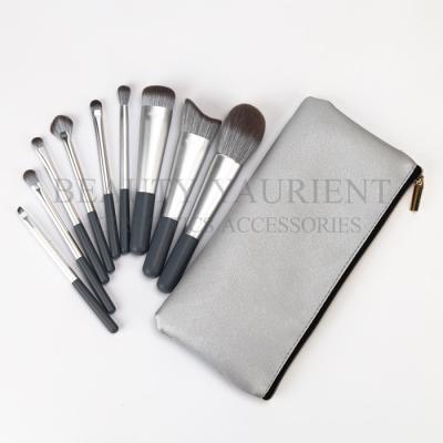 China Luxury Matte Surface 9pcs High End Makeup Brush Kit Private Label Eco Friendly for sale