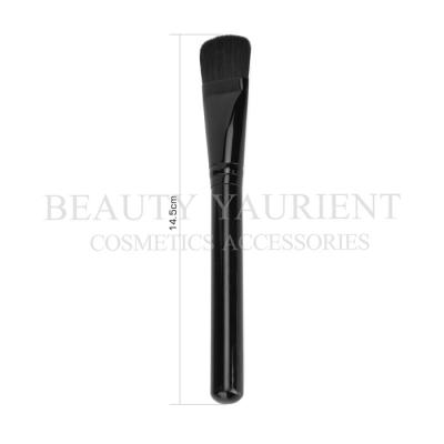 China Customized Logo Black Single Makeup Brush 22cm Multipurpose Long Lasting for sale