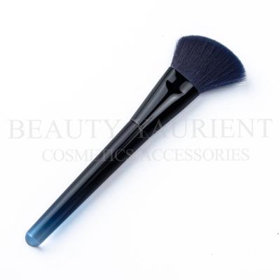 China Luxurious Blue Gradient Color Face Sculpting Brush Contour Makeup Brush 166mm for sale