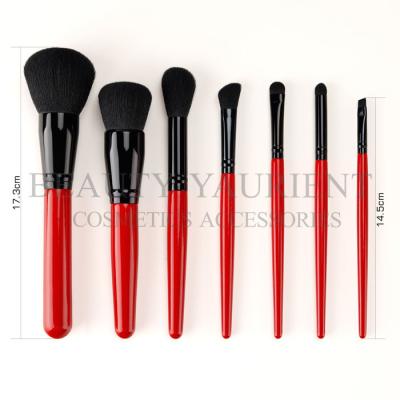China Professional 7Pcs Vegan Cruelty Luxury Makeup Brush Kit Soft Bristles Hair for sale