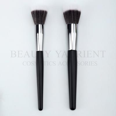 中国 Face Makeup Tools Cruelty Free Wooden Handle Synthetic Hair High Quality Custom Makeup Stippling Brushes 販売のため