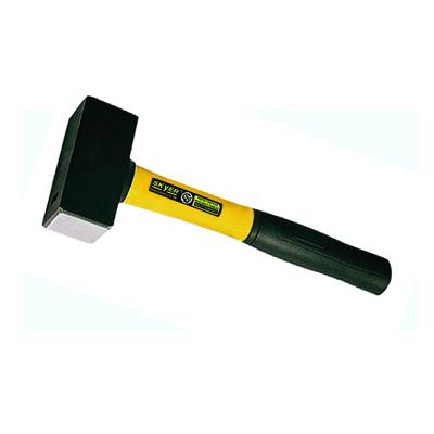 China Stoning Hammer 1KG Half Injection Covered 35% Fiberglass Handle French Style Stoning Hammer for sale