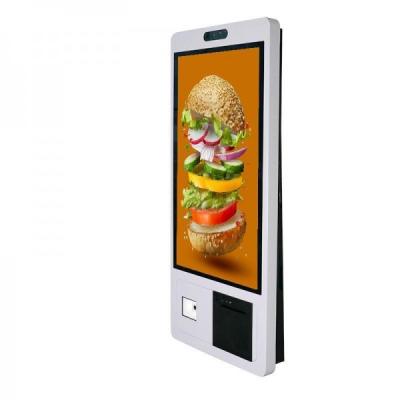 China Self Order Digital Signage Display Kiosk Capacitive Touch With Support For POS Machine for sale