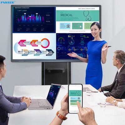China FVASEE Desktop 75 Inch Interactive Displays For Business Online Live Video Commercial for sale