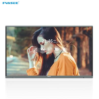 China Commercial Office FVASEE Business Live Video Smart Solution Interactive Digital Online Panel 75 Inch Screen for sale