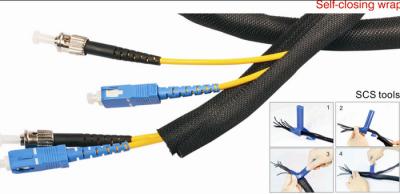 China Self Wrapping Sleeving For Wire Harness , High Strength Expandable Braided Cable Sleeving for sale