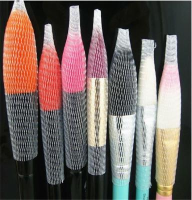 China Makeup Brush Protective Mesh Sleeving , Mesh Sleeve Plastic Tube Netting PE Material for sale