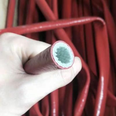 China 0.5mm Silicone Rubber Fiberglass Sleeving Insulated Fireproof for sale