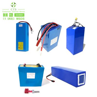 China CTS Customized 24v 36v 50ah 100ah lithium battery, electric bike lifepo4 battery 60v 72v 40ah 50ah motorcycle battery for sale