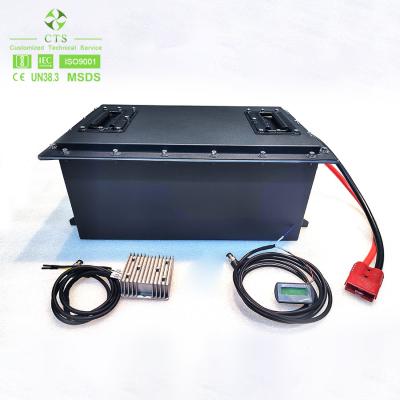 中国 CTS lfp battery pack ODM 48v 100ah 160Ah 200Ah 300Ah lithium battery pack for golf cart ev 販売のため