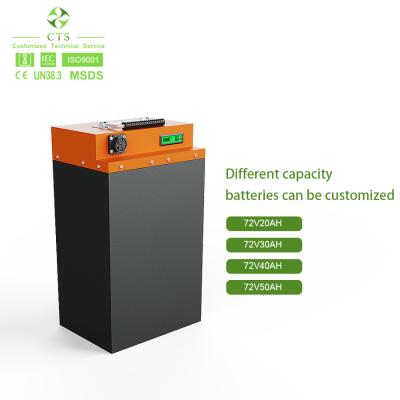 Китай CTS Customized 72V 30ah 35ah Lithium Ion Battery for E-Motorcycle E-Scooter, 72V 60V 40ah 50ah Lithium Battery продается