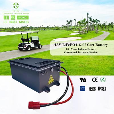 China Cts Rechargeable 36V 48V 60V 72V Lithium Ion Batteries 50ah 100ah 105ah 150ah160ah LiFePO4 Battery Golf Cart Batteries for sale