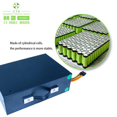 China Deep Cycle 36V 48V 60V Lithium Ion Battery For Electric Bicycle Ebike 60ah 70ah for sale