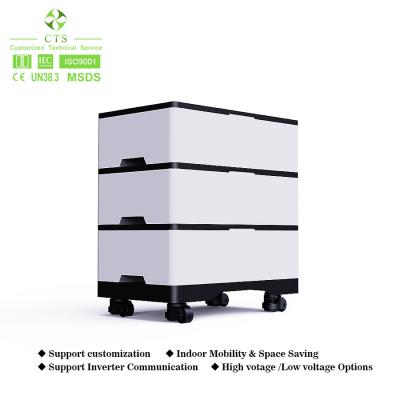 China Lifepo4 lithium Ion Stackable Battery Pack 100v 200v 400v 100ah For Home Solar Storage for sale
